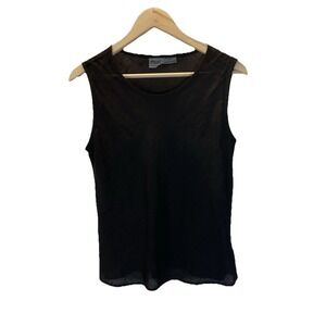 CP‎ Shades Tank Top linen womens Black S casual  lagenlook summer Coast
